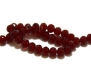 20 perles en cristal rouge à facettes 6mm