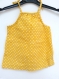 Robe bébé jaune en coton du 3 mois au 2 ans