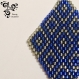 Boucle d'oreille bleu cobalt et argenté en perles miyuki - tissage bricks stitch-