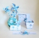 Moulins à vent et son vase déco en origami thème: étoiles personnalisables