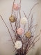 Fleurs décoratives en origami personnalisables, pour votre décoration de fête, mariage, baptême... fleurs multicolore au choix