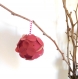 Fleurs décoratives en origami personnalisables, pour votre décoration de fête, mariage, baptême... boules de  noël originales