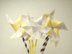 5 moulins à vent: jaune, gris et blanc, thème éléphant personnalisables. babyfan