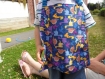 Bavoir enfant élastiquée motif dinosaure en coton, serviette de table