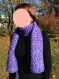 Echarpe épaisse - chinée violet