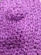 Ensemble écharpe et bonnet flora - violet rose