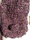 Echarpe flora - chinée noir, violet et doré