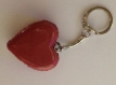 Porte-clef en forme de coeur macaron