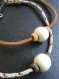 Bracelet pour homme paracorde et perles en bois