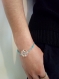 Bracelet corde pour femme, bracelet coton bleu, bracelet lien