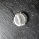 1 perles palet ronde blanche en verre de murano - 28 mm