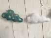 Guirlande de nuages. décoration chambre bébé