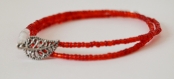 Bracelet de perle rouge