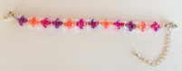 Magnifique bracelet tissé en perles swarovski