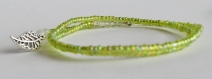 Bracelet de perle, vert clair