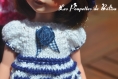 Tuto b1 / fiche explications tricot pour réaliser un ensemble 2 pièces pour poupée kripplebush de 20 cm