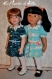 Tuto m / fiche explications tricot pour réaliser une robe col dentelle pour poupées de 46 & 50 cm