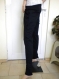 Black elegant ladies trousers with dense cotton