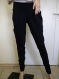 Black elegant ladies trousers with dense cotton
