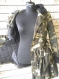 Elegant ladies camouflage jacket with wool lining.