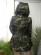 Elegant ladies camouflage jacket with wool lining.