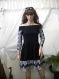 Beautiful ladies tunic in black and white,