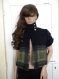 Stylish ladies bolero dark blue woolen fabrics - cashmere