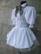 Irregular white shirt - tunic with crinoline
