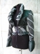 Stylish and elegant ladies short coat in gray,