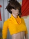 Non-standard 2 in 1 yellow bolero - blouse