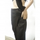 Sporty elegant brown  trousers  made of cotton with light elastane.