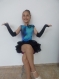 Children's latin dance dress with a naked back /robe de danse latine pour enfants avec un dos nu