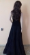 Long black gown with flowers - s -xxl