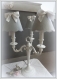 Lampe ancienne trois branches shabby