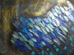 Les poissons toile peinture abstraite contemporaine
