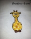 Girafe appliqué - téléchargement instantané - motif broderie machine - 2 tailles