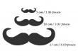 Six moustaches en trois tailles chacun  - motif broderie machine téléchargement instantanée