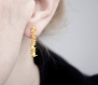 Boucles d'oreilles en argent certifié fairmined plaqué or - joaillerie éthique