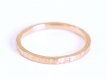 Bague de fiançailles en or rose certifié fairmined 14k avec un diamant labellisé 