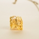 Bague en or certifié fairmined avec 3 diamants labellisés 