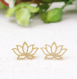 Boucles d'oreilles fleur de lotus