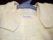 Tricot ensemble robe et boléro jaune chaussons bébé fille 3 mois