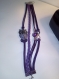 Bracellet chouette violet