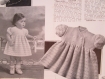Robe tricot, pour 1 an, vintage année 1960/dress knitting for 1 year vintage 1960's