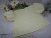 Brassière tricot,pull pour 3 mois à 8 mois, layette vintage année 1950/knit bra, sweater for 3 at 8 months , vintage layette year 1950
