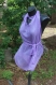 Robe d été dos nue violette faite par amazone création