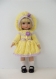 Vêtement pour poupées ann estelle dolls (maryengelbreit / tonner)tenue jaune et mauve 