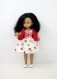 Vêtements compatibles aux poupées: chérie , paola reina, little darling etc de 30 - 33 cm: coquelicot 