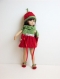 Vêtement compatible poupée chérie de corolle, paola reina, little darling, arias carlotta , 30 -33 cm: fraise des bois