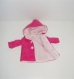 Vêtements compatibles aux poupées: chérie , paola reina, little darling etc de 30 - 33 cm: manteau velours rose